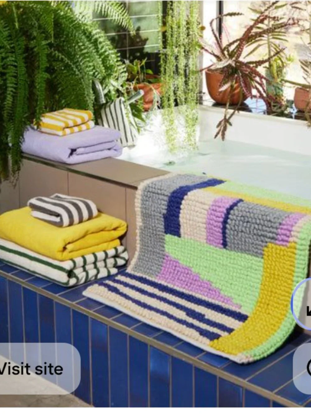 Quiet Town Recycled Bath Rug
